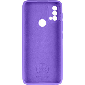 Чехол Silicone Cover Lakshmi Full Camera (AAA) для Motorola Moto E40 – Фиолетовый