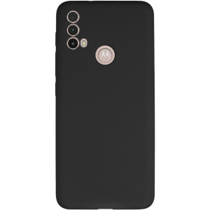 Чехол Silicone Cover Lakshmi Full Camera (AAA) для Motorola Moto E40 – Черный
