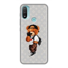 Брендновые Чехлы для Motorola MOTO E40 - (PREMIUMPrint) (Мишка Луи)