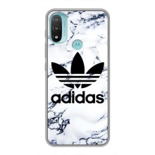 Чехлы Адидас для Motorola MOTO E40 (AlphaPrint) (Адидас на мраморе)
