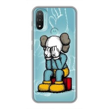 Чехлы для Motorola MOTO E40 - Bearbrick Louis Vuitton (PREMIUMPrint) (Плач Bearbrick)