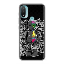 Чехлы для Motorola MOTO E40 - Bearbrick Louis Vuitton (PREMIUMPrint) (Стиль Bearbrick)