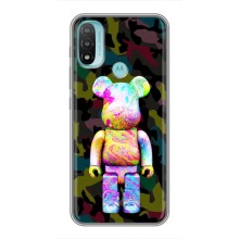 Чехлы для Motorola MOTO E40 - Bearbrick Louis Vuitton (PREMIUMPrint) (Яркий Bearbrick)