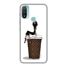 Чехлы Луи Витон для Motorola MOTO E40 (AlphaPrint - LOUIS VUITTON) (кофе LOUIS VUITTON)