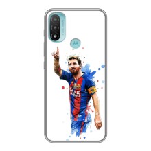 Чехлы Месси для Motorola MOTO E40 (AlphaPrint) (Лео Месси)