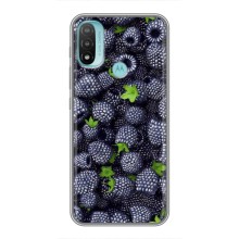 Чехлы с Фруктами для Motorola MOTO E40 (VPrint) (Ежевика)