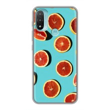 Чехлы с Фруктами для Motorola MOTO E40 (VPrint) (Грейпфрут)