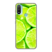 Чехлы с Фруктами для Motorola MOTO E40 (VPrint) (Лайм)