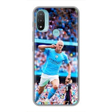 Чехлы с футболистом Ерлинг Холанд для Motorola MOTO E40 (AlphaPrint) (фанаты Холанда)
