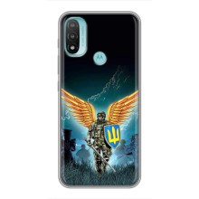 Чехлы с картинкой ЗСУ для Motorola MOTO E40 (AlphaPrint) (Солдат ЗСУ)