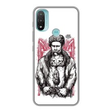 Чехлы для Motorola MOTO E40 с принтом Тараса Шевченко (AlphaPrint) (Козак Шевченко)