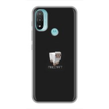 Чехол Майнкрафт на Motorola MOTO E40 (AlphaPrint) Minecraft (Овечка Майнкрафт)