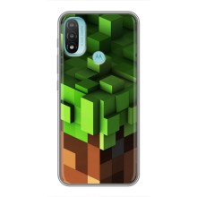 Чехол Майнкрафт на Motorola MOTO E40 (AlphaPrint) Minecraft (текстура Майнкрафт)