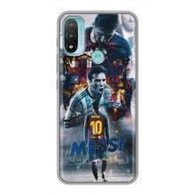 Чехол Месси футболист для Motorola MOTO E40 – Коллаж Месси
