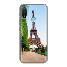 Чехол Эйфелева Башня для Motorola MOTO E40 - (AlphaPrint) (Дорога в Париж)