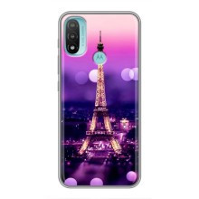 Чехол Эйфелева Башня для Motorola MOTO E40 - (AlphaPrint) (Париж Башня)