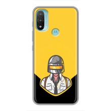 Чехол PUBG для Мото Е40 (AlphaPrint) (Пабг в шлеме)