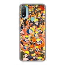 Чохли з принтом НАРУТО на Motorola MOTO E40 (Коллаж Наруто)