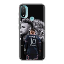 Чехол Неймар для Motorola MOTO E40 (AlphaPrint) (Неймар Лев)