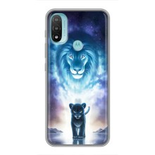 Чехол со Львом для Motorola MOTO E40 (VPrint) (Маленький лев)