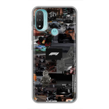 Чехол Формула1 на Motorola MOTO E40 – Коллаж Ф1