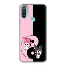 Чехол с кроликом Куроми на Motorola MOTO E40 (Куроми Инь Янь)