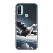 Чехол с мемом Тралалело тралала на Motorola MOTO E40 (Бомбардини гусини)