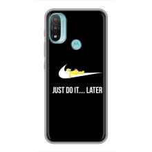 Чехол с логотипом Найк на Motorola MOTO E40 (Nike just do it)