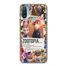 Чехол Зоотрополіс на Motorola MOTO E40 – Коллаж Зоо