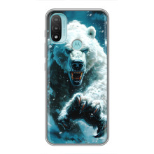 Чохол з картинкою 'Хижаки' для Motorola MOTO E40 – Ведмідь