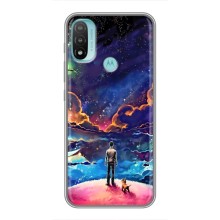 Космические Чехлы для Мото Е40 (VPrint) (Галактический вид)