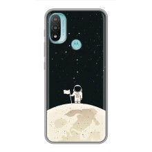 Космические Чехлы для Мото Е40 (VPrint) (На луне)