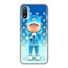 Крутые Чехлы Луи Виттон для Motorola MOTO E40 (AlphaPrint) (Парень LV)