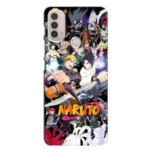Купить Чехлы на телефон с принтом Anime для Моторола Мото Е40 (Наруто постер)