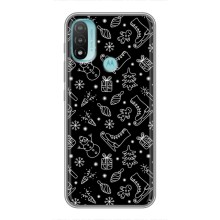 Новогодние, Праздничные Чехлы для Motorola MOTO E40 - 2024 год (Новогодний фон)