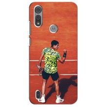Чехлы с принтом Спортивная тематика для Motorola Moto E6S (Алькарас Теннисист)