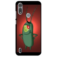 Чехол с картинкой "Одноглазый Планктон" на Motorola Moto E6S (Стильный Планктон)