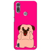 Чехол (ТПУ) Милые собачки для Motorola Moto E6S – Веселый Мопсик