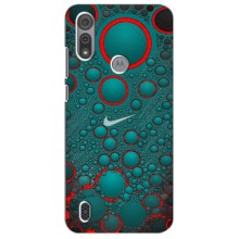 Силиконовый Чехол на Motorola MOTO E6S с картинкой Nike – Найк зеленый