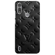 Текстурный Чехол Louis Vuitton для Моторола Мото е6с – Черный ЛВ