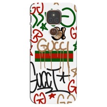 Брендновые Чехлы для Motorola MOTO E7 Plus - (PREMIUMPrint) (Стиль GUUCI)