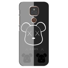 Чехлы для Motorola MOTO E7 Plus - Bearbrick Louis Vuitton (PREMIUMPrint) (БеарБрик глаза)