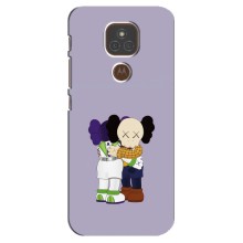 Чехлы для Motorola MOTO E7 Plus - Bearbrick Louis Vuitton (PREMIUMPrint) (Дружба Беарбрик)