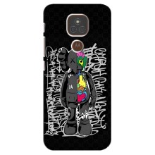 Чехлы для Motorola MOTO E7 Plus - Bearbrick Louis Vuitton (PREMIUMPrint) (Стиль Bearbrick)