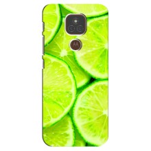 Чехлы с Фруктами для Motorola MOTO E7 Plus (VPrint) (Лайм)