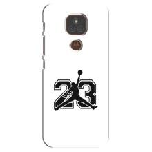 Чехлы для Motorola MOTO E7 Plus - с картинкой JORDAN (AlphaPrint) (Jordan 23)