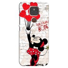 Чехол Disney Mouse Motorola MOTO E7 Plus (PREMIUMPrint) (Heart Minni)
