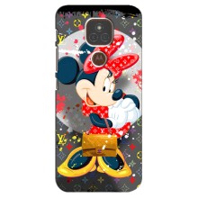 Чехол Disney Mouse Motorola MOTO E7 Plus (PREMIUMPrint) (Minni с бантиком)