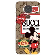Чехол Disney Mouse Motorola MOTO E7 Plus (PREMIUMPrint) (Стильный Микки)