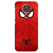 Чехол с человеком пауком для Motorola MOTO E7 Plus - (AlphaPrint) (Паук (Марвел))